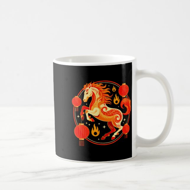 Taza De Café Year Of Horse 2026 Lunar New Year Chinese New Year (Derecha)