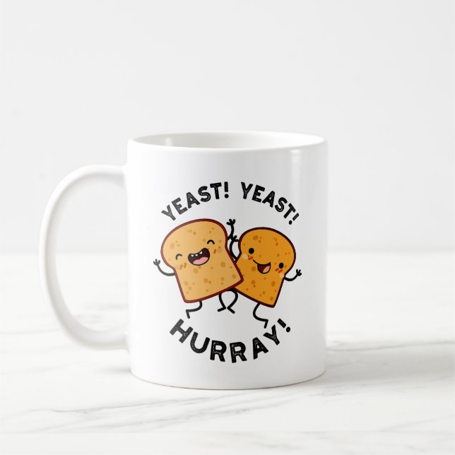 Taza De Café Yeast Hurray Gracioso Pernos De Pan (Izquierda)