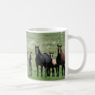 Taza de café - yeguas y potros