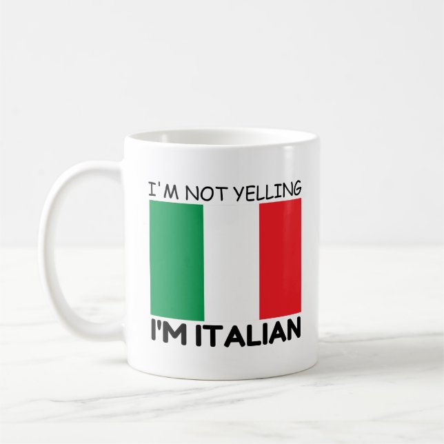 TAZA DE CAFÉ YELLING ITALIANO (Izquierda)