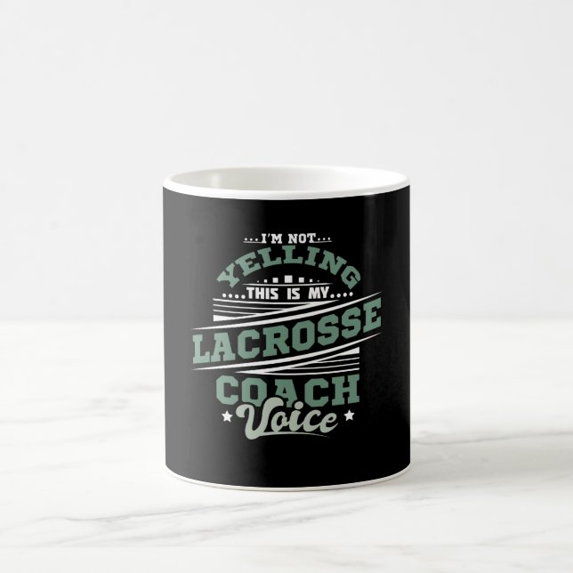 Taza De Café Yelling Lacrosse Coach (Centro)