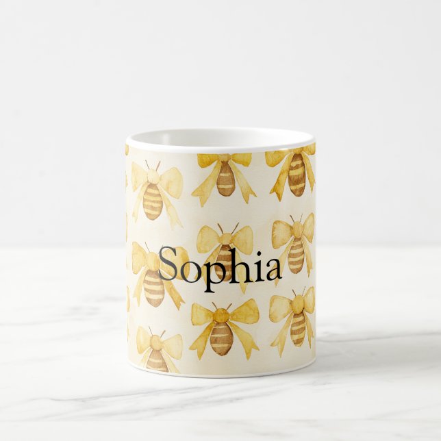 Taza De Café Yellow Honey Bees Christmas (Centro)