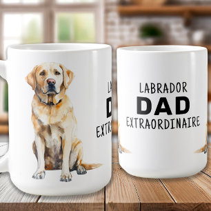 Taza De Café Yellow Lab Dad - Labrador Dad Extraordinaire