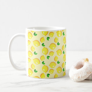 Taza De Café Yellow Lemons Coffee Mug Gift