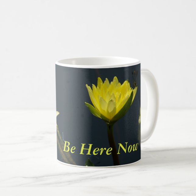 Taza De Café Yellow Lotus Waterlilies (Anverso derecho)
