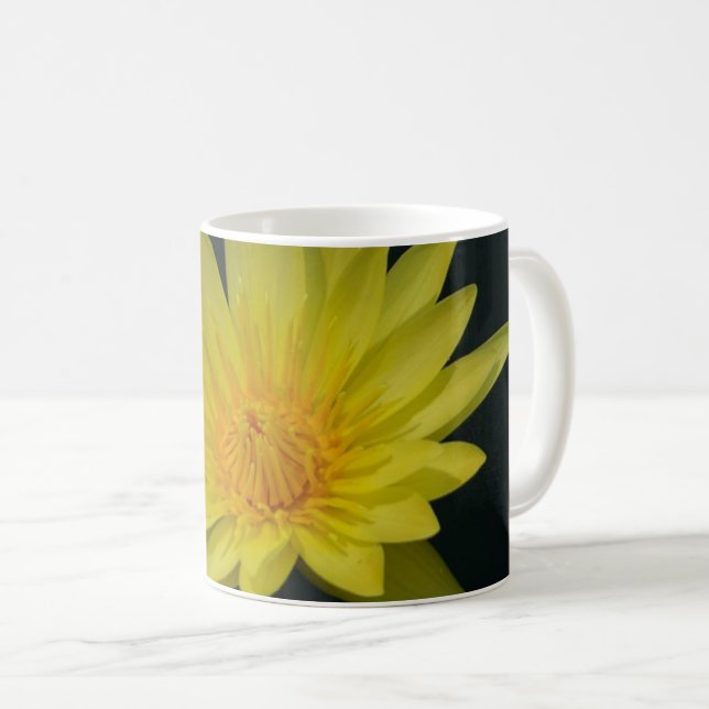 Taza De Café Yellow Lotus Waterlily (Anverso derecho)