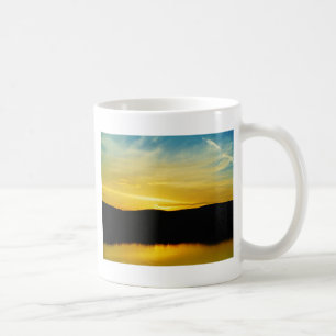 Taza De Café Yellow Mt Lake Sunset