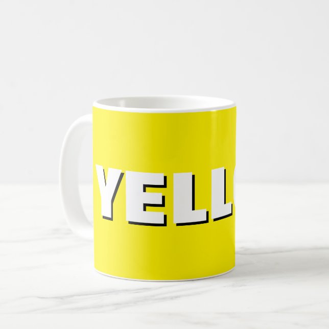 Taza De Café YELLOW Mug – Sunshine in Ceramic | We Are All Mugs (Anverso izquierdo)