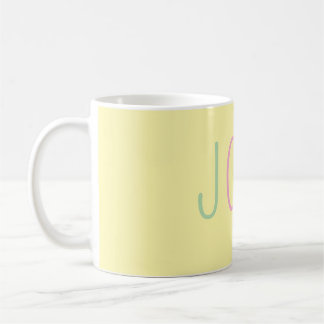 Taza De Café Yellow Personalized Mug – Custom Name Coffee Cup
