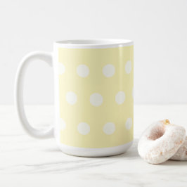 Taza De Café Yellow Poka Dots