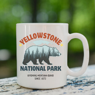 Taza De Café Yellowstone Bear – Sip the Spirit of the Wild