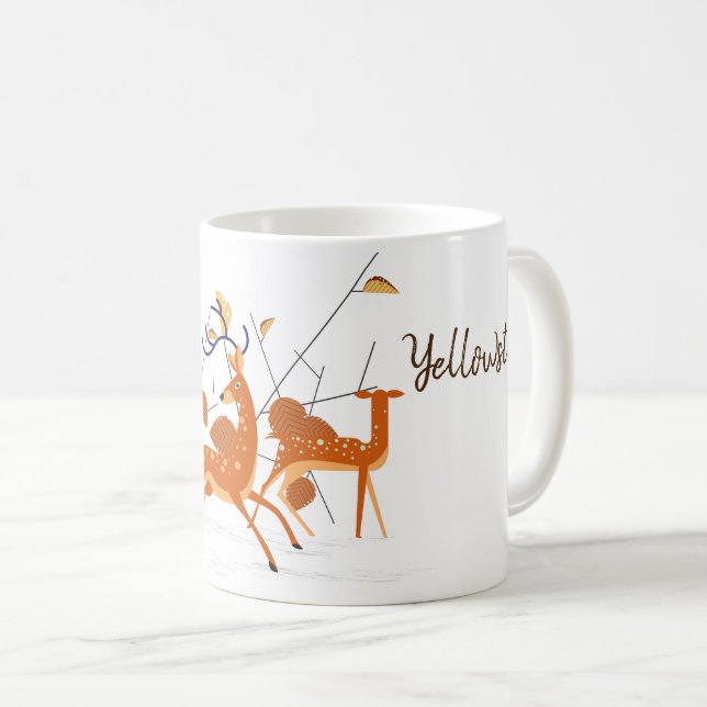 Taza De Café Yellowstone Deer Mug (Anverso derecho)