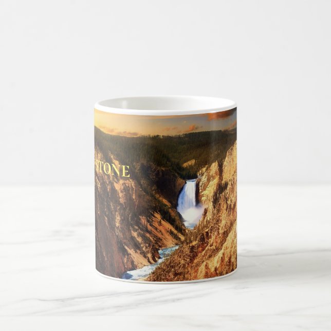 Taza De Café Yellowstone Falls Mug (Centro)