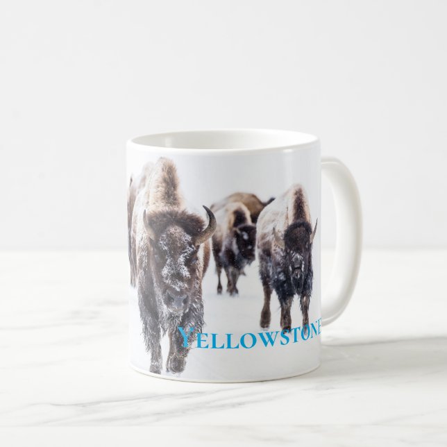 Taza De Café Yellowstone Mug-Buffalo (Anverso derecho)