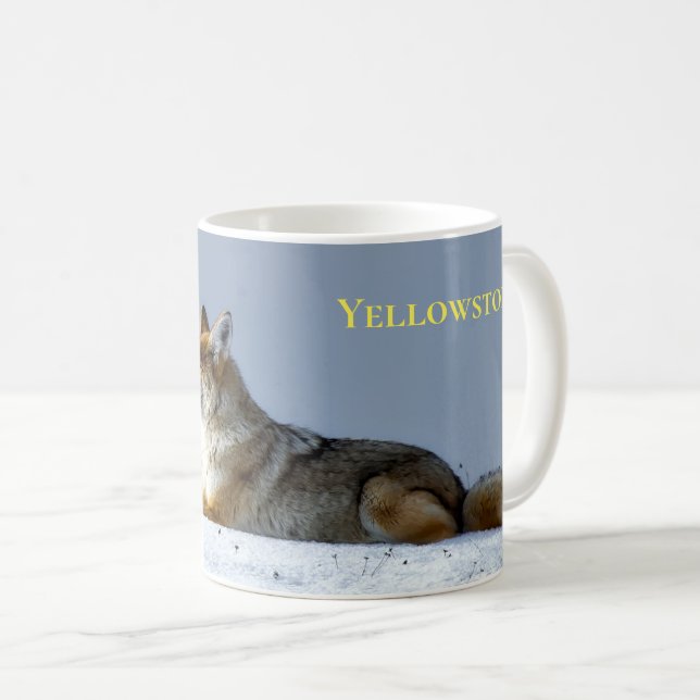 Taza De Café Yellowstone Mug-Coyote (Anverso derecho)
