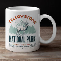 Yellowstone National Park Vintage Landscape