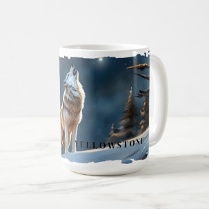 Taza De Café Yellowstone Wolf Mug