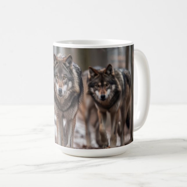 Taza De Café Yellowstone Wolves Coffee Mug (Anverso derecho)