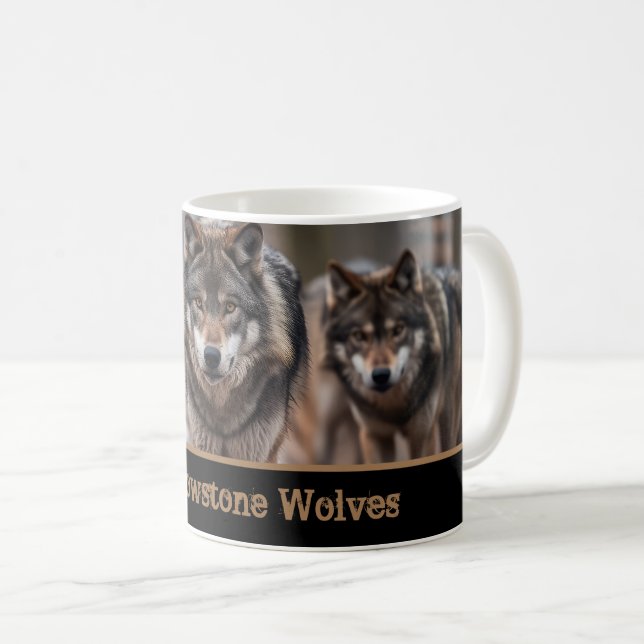 Taza De Café Yellowstone Wolves Coffee Mug (Anverso derecho)