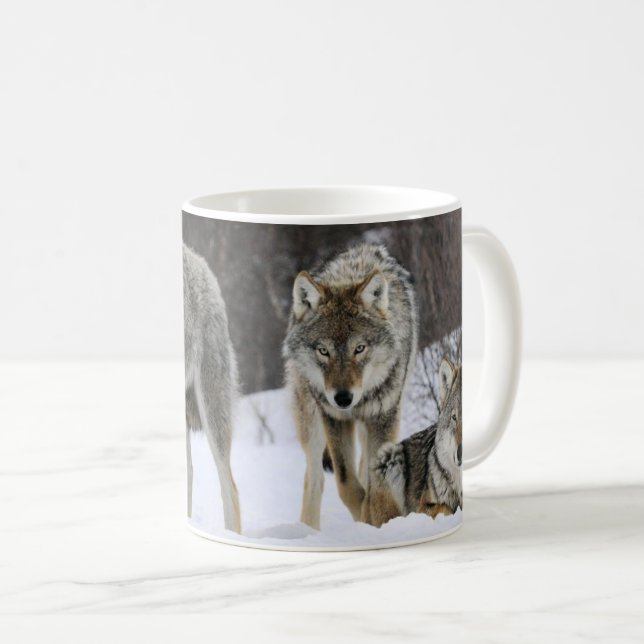 Taza De Café Yellowstone Wolves Coffee Mug (Anverso derecho)