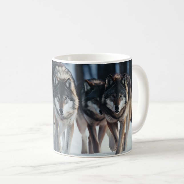 Taza De Café Yellowstone Wolves Coffee Mug (Anverso derecho)