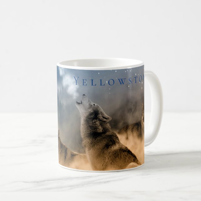 Taza De Café Yellowstone Wolves Coffee Mug (Anverso derecho)