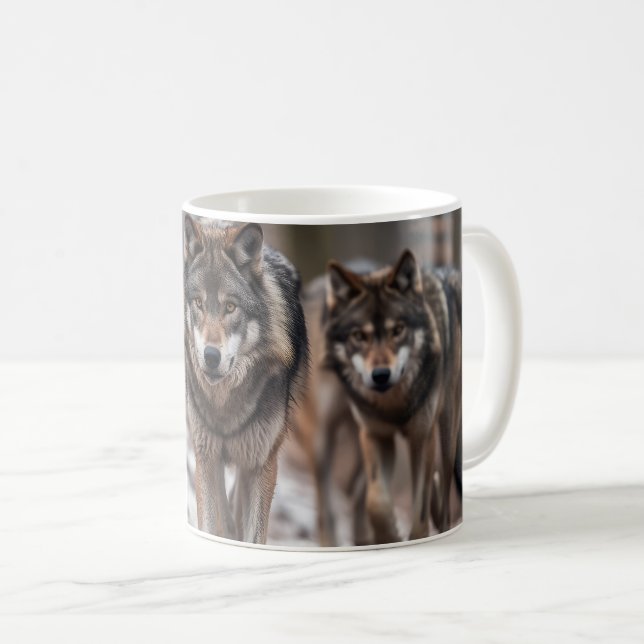 Taza De Café Yellowstone Wolves Coffee Mug (Anverso derecho)