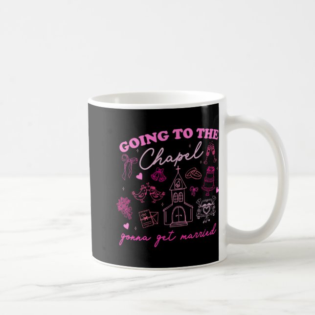 Taza De Café Yendo a la capilla me voy a casar ambiente de boda (Derecha)