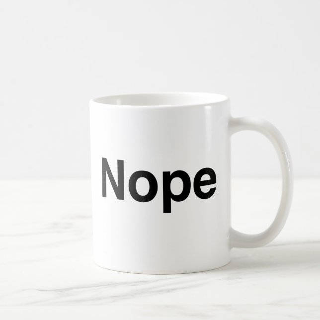 Taza De Café Yep Nope (Derecha)