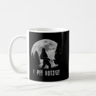 Taza De Café Yeti Moon Silhouette I Pee Afuera de Sasquat