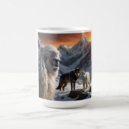 Taza De Café Yeti y el leopardo de las nieves