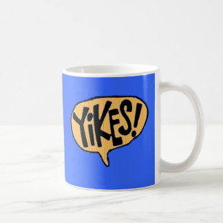Taza De Café ¡Yikes! Exclamación del dibujo animado