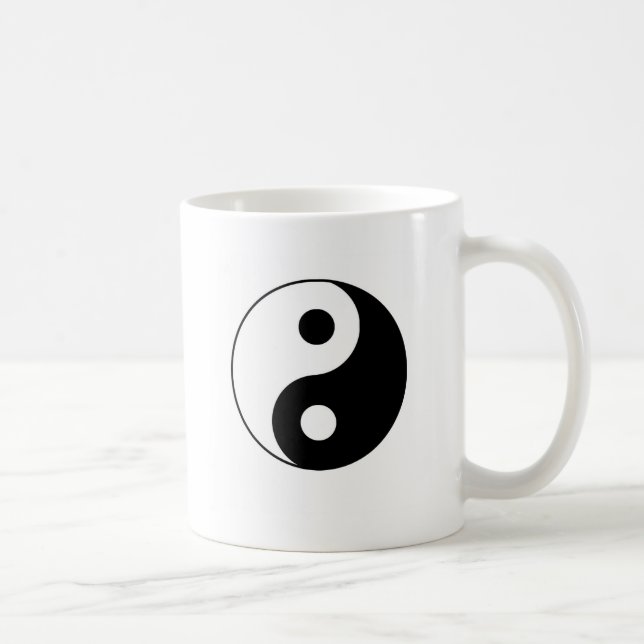 Taza De Café Yin tradicional Yang (Derecha)
