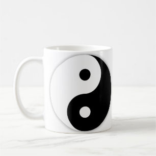Taza De Café Yin y Yang de mano izquierda