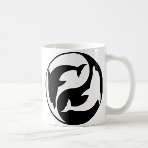 Taza De Café Yin Yang Dolphin Mug