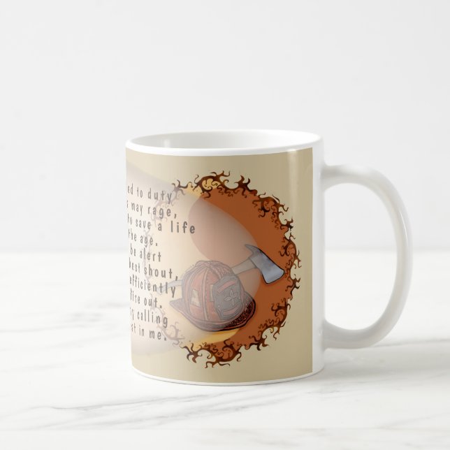 Taza De Café Yin Yang FireFighter Mug (Derecha)
