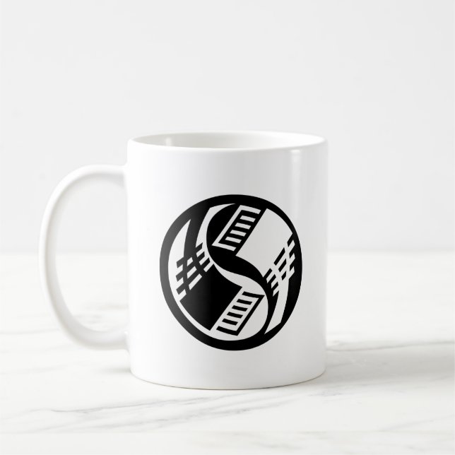 Taza De Café Yin Yang Geek Tech (Izquierda)
