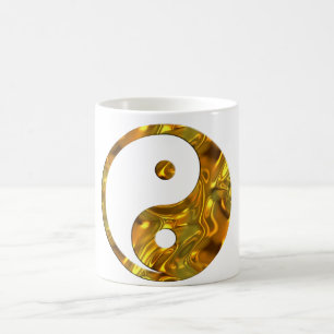 Taza De Café Yin & Yang GOLD