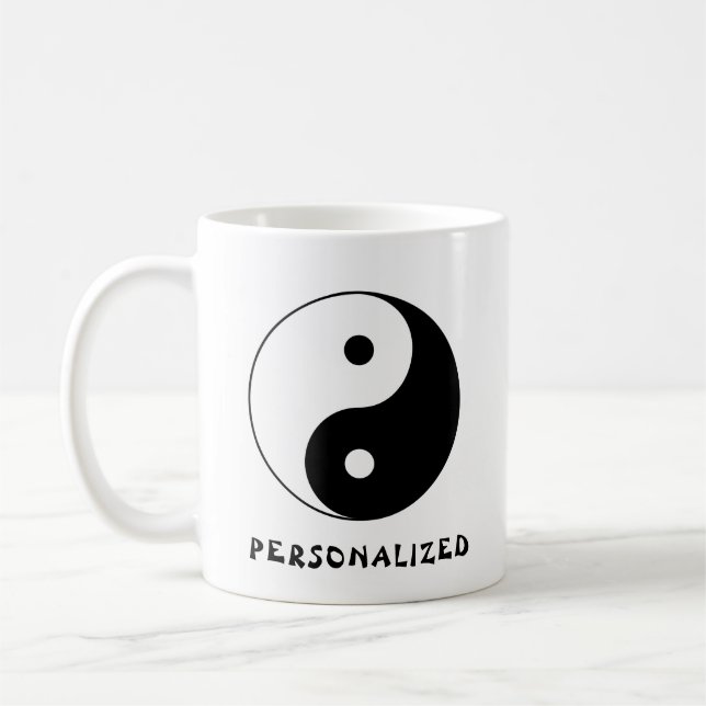 Taza De Café Yin Yang Mug personalizado (Izquierda)