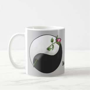 Taza De Café Yin Yang Rosa