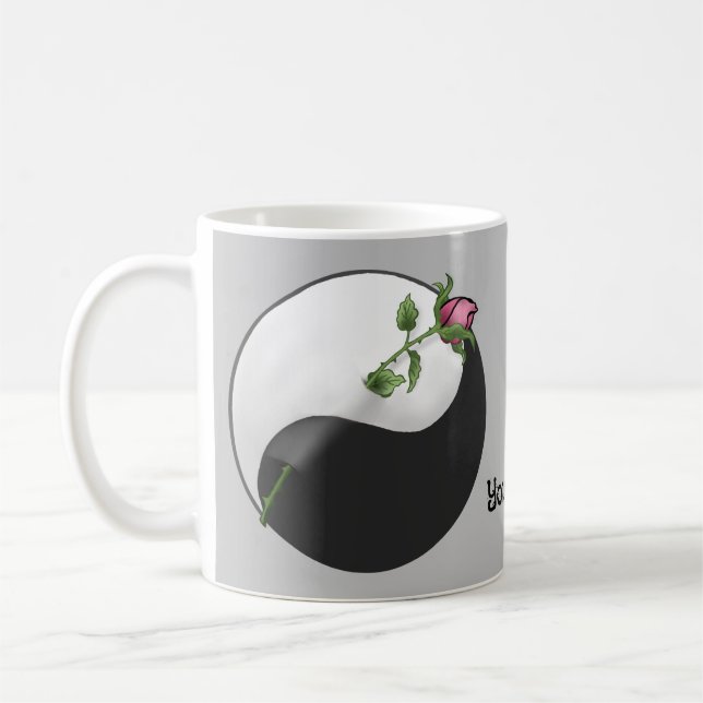Taza De Café Yin Yang Rosa (Izquierda)