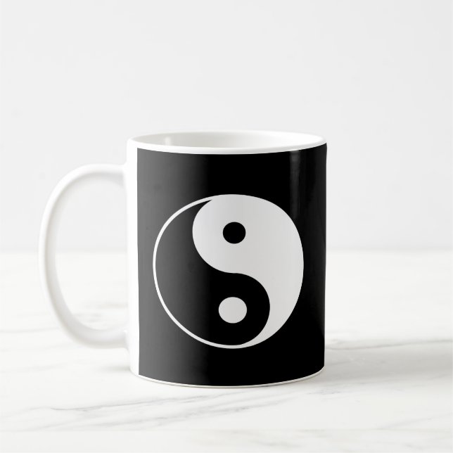 Taza De Café Yin Yang White (Izquierda)