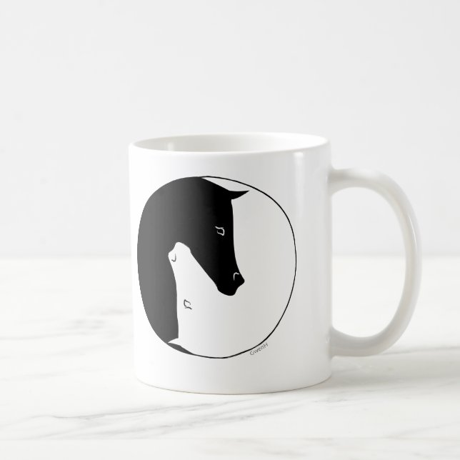 Taza De Café Ying ecuestre Yang (Derecha)
