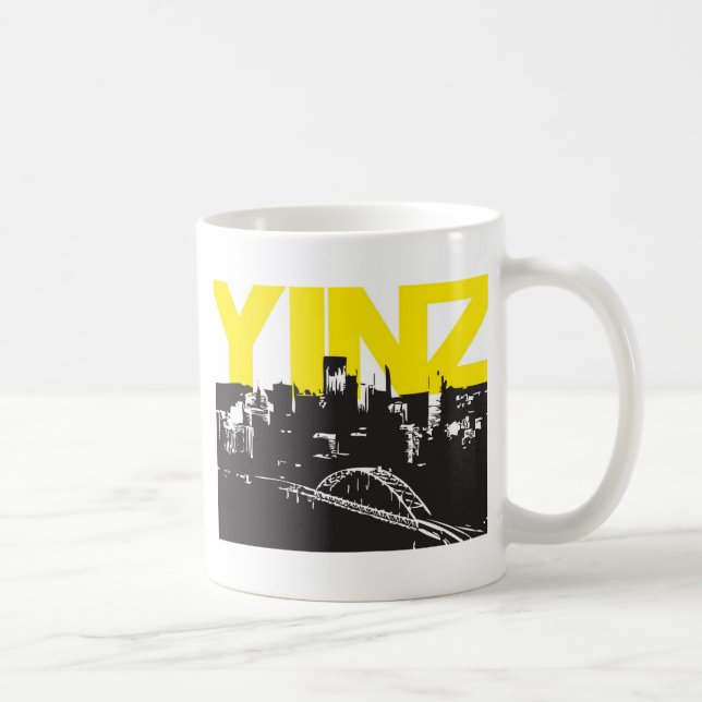 Taza De Café Yinz Pittsburgh (Derecha)