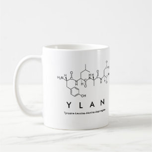 Taza De Café Ylan peptide name mug