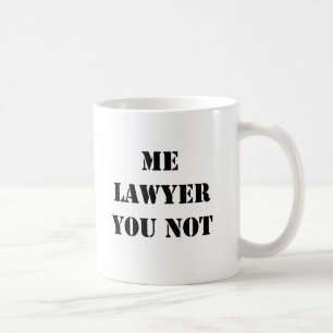 TAZA DE CAFÉ YO ABOGADO USTED NO