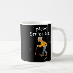 Taza De Café Yo alegato Senioristis. Anciano hombre mujer envej