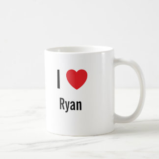 Taza De Café Yo amo a Ryan