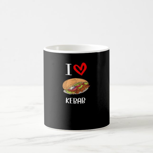 Taza De Café Yo amo al donante Kebab (Centro)