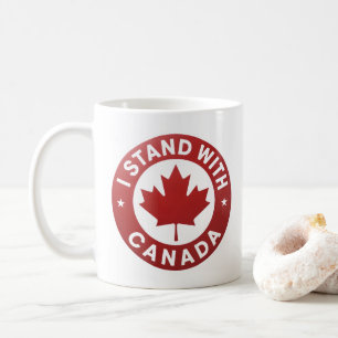Taza De Café Yo apoyo a Canadá
